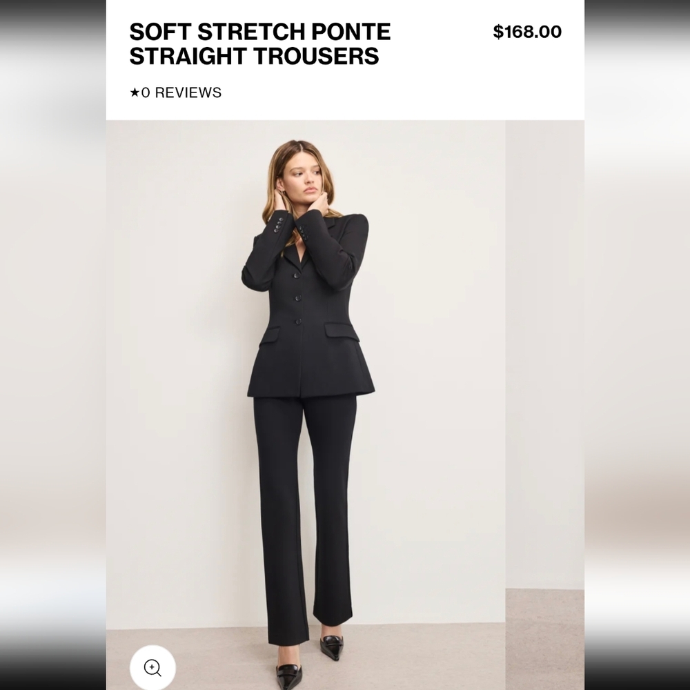 Good American Soft Stretch Ponte Trousers 00